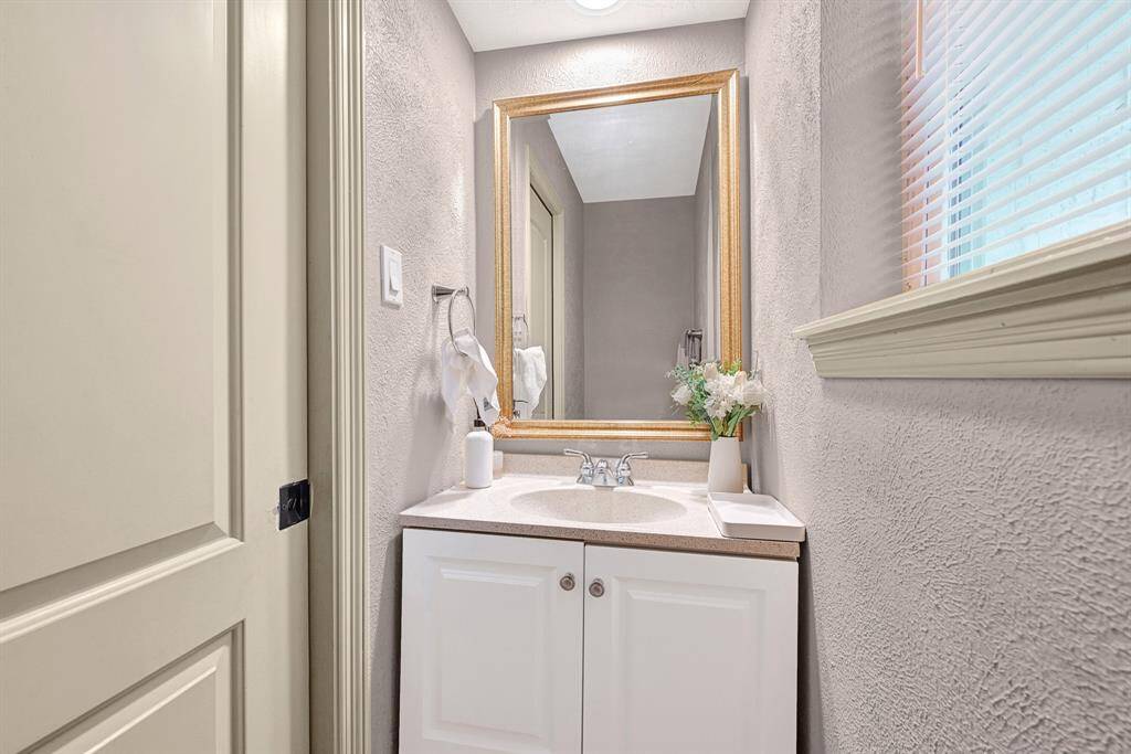 Half bathroom downstairs