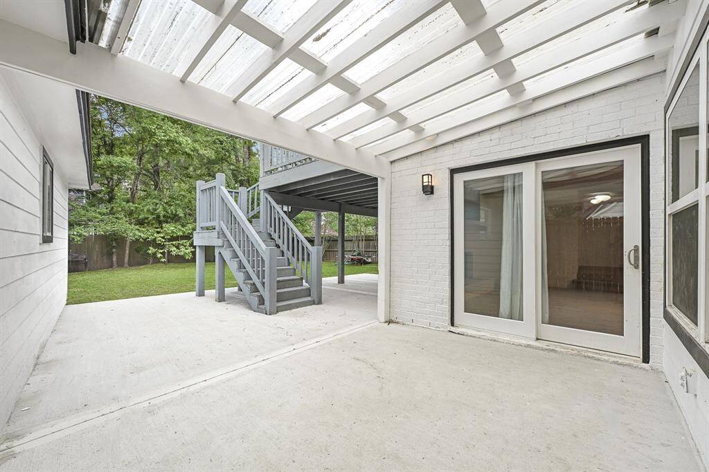 New concrete patio
