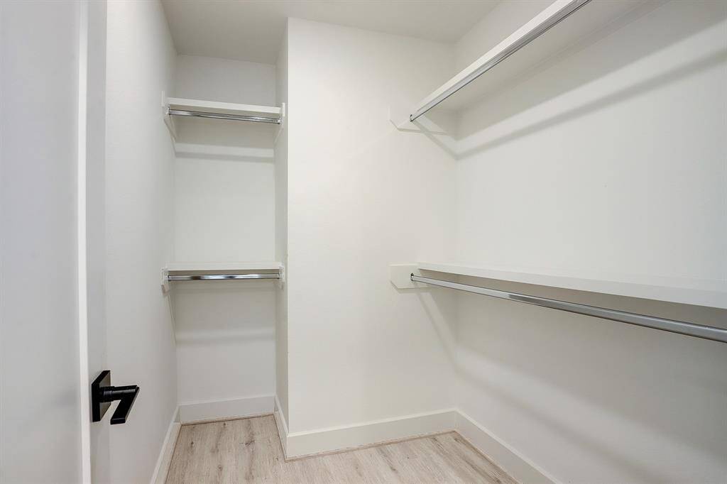 Large walk in closet off the primary bedroom.