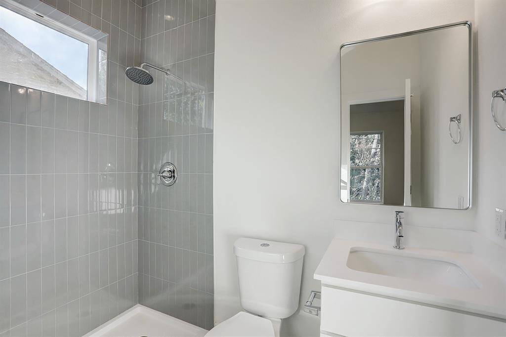Bathroom for the separate 1/1 space.