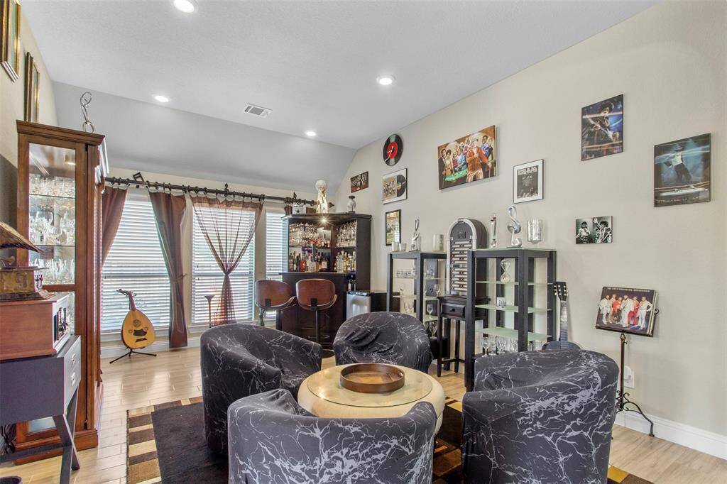 Another great flex space, could be used as a formal dining, formal living area or set up like this amazing lounge!