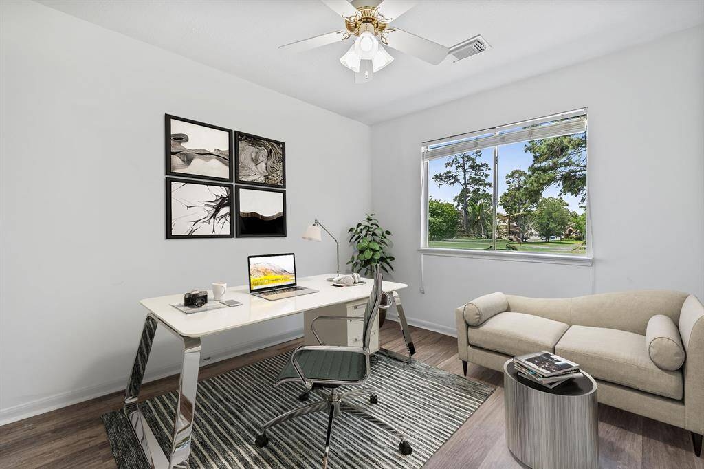 Virtual staged home office