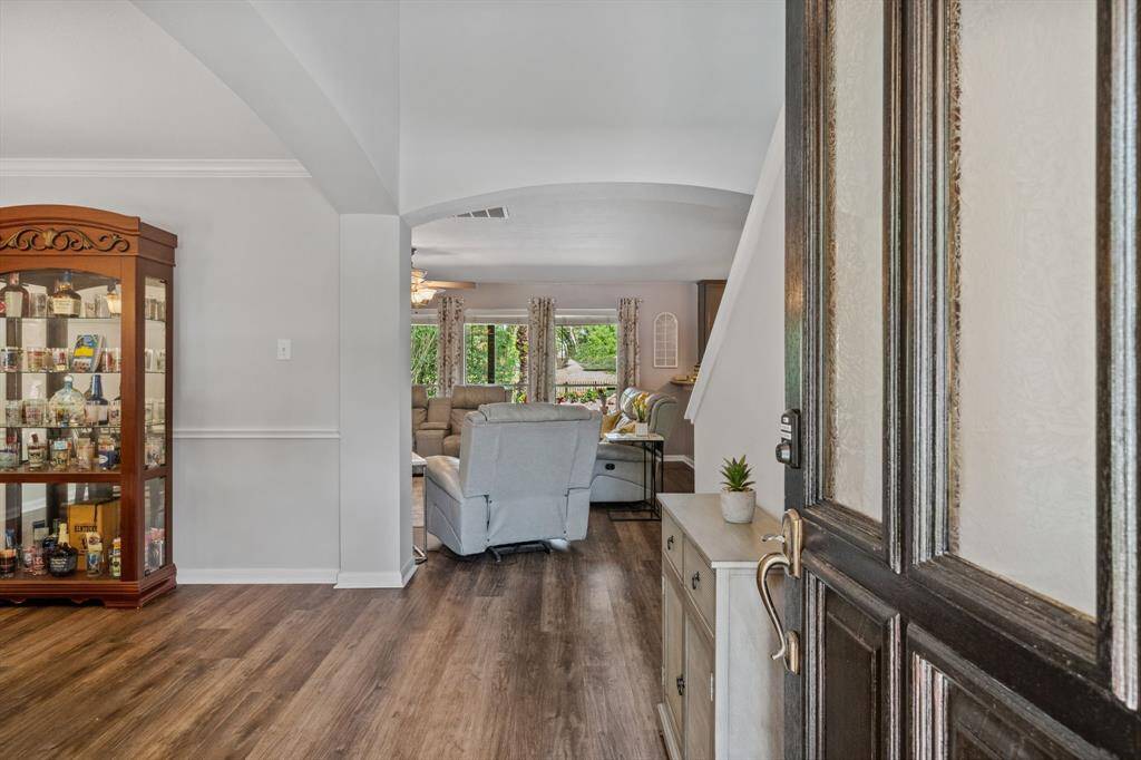 Views from the front door into the open concept home.