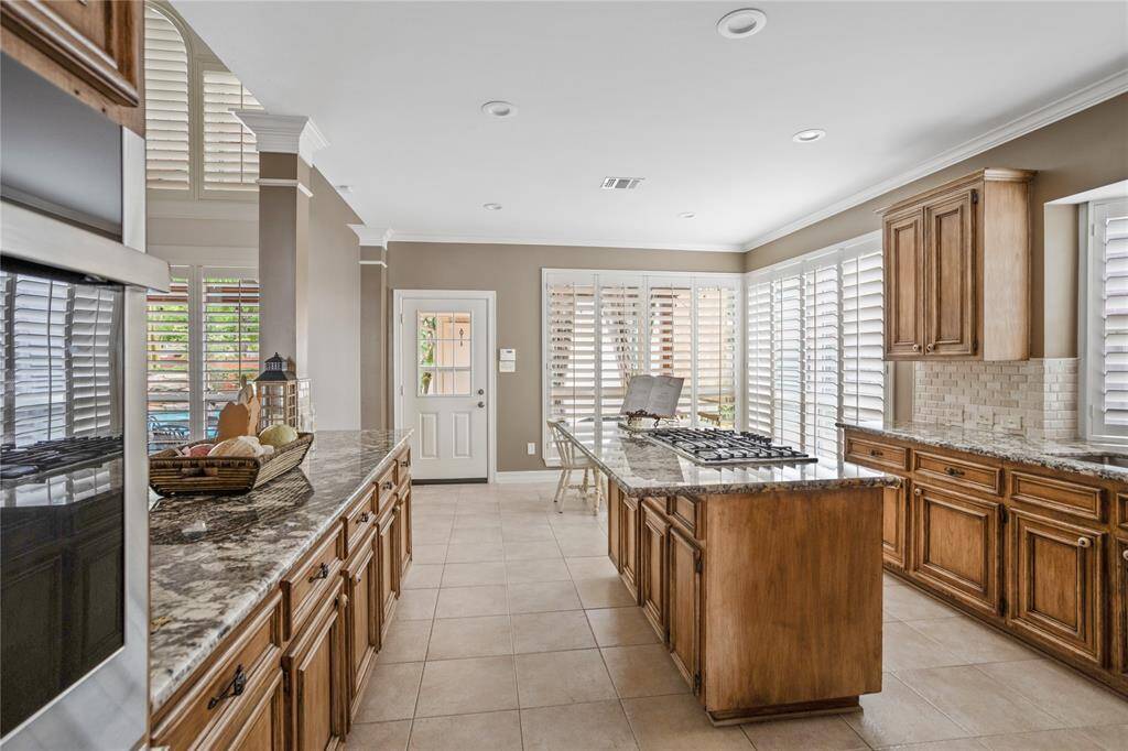 Kitchen with lots of natural lighting