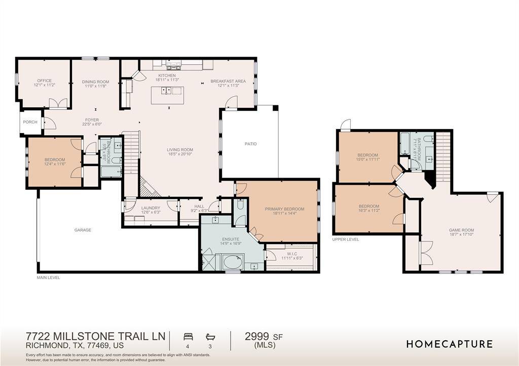 Explore the spacious layout with detailed room dimensions, perfect for envisioning your new home.