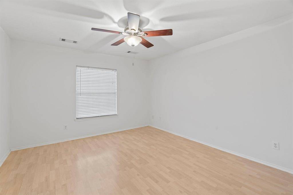 Ceiling fan and window covering