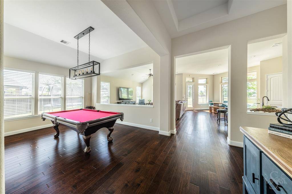 Ample light throughout the home because of recessed lighting and exposure.