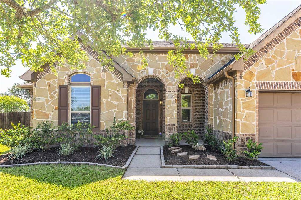 The home was built in 2014 by KB Homes and features a full sprinkler system water softener and is N/S facing!