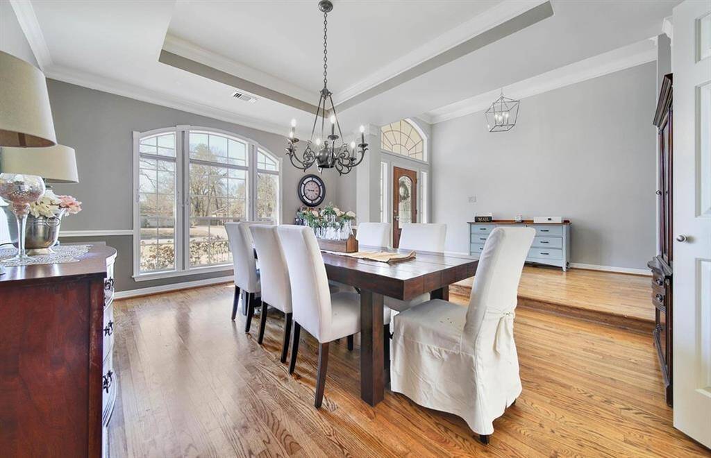 View of dining room.