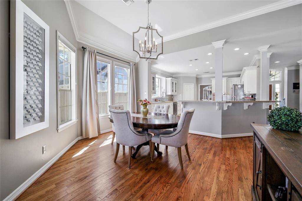 View of breakfast nook.