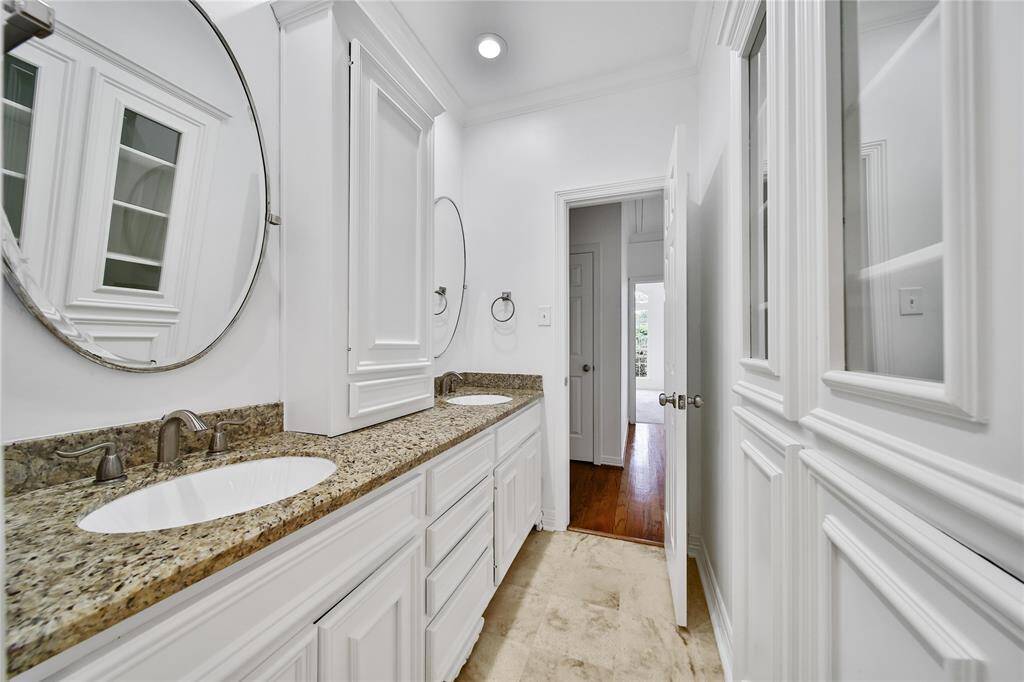 View of secondary bathroom.