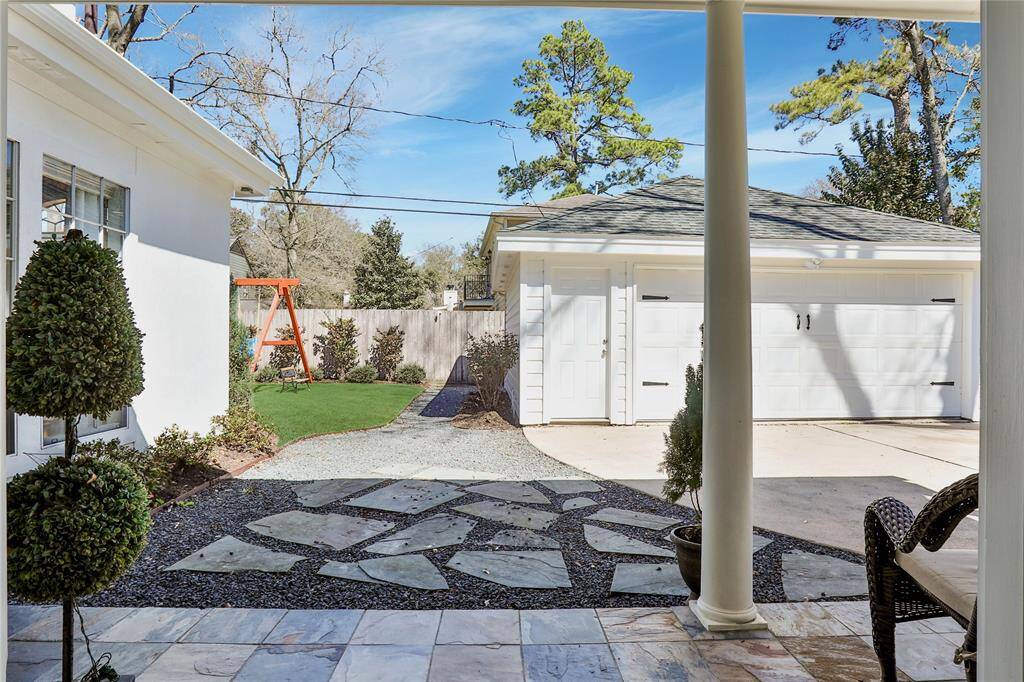 View of back patio.