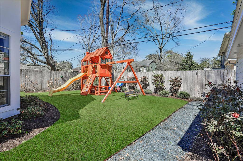 View of backyard.