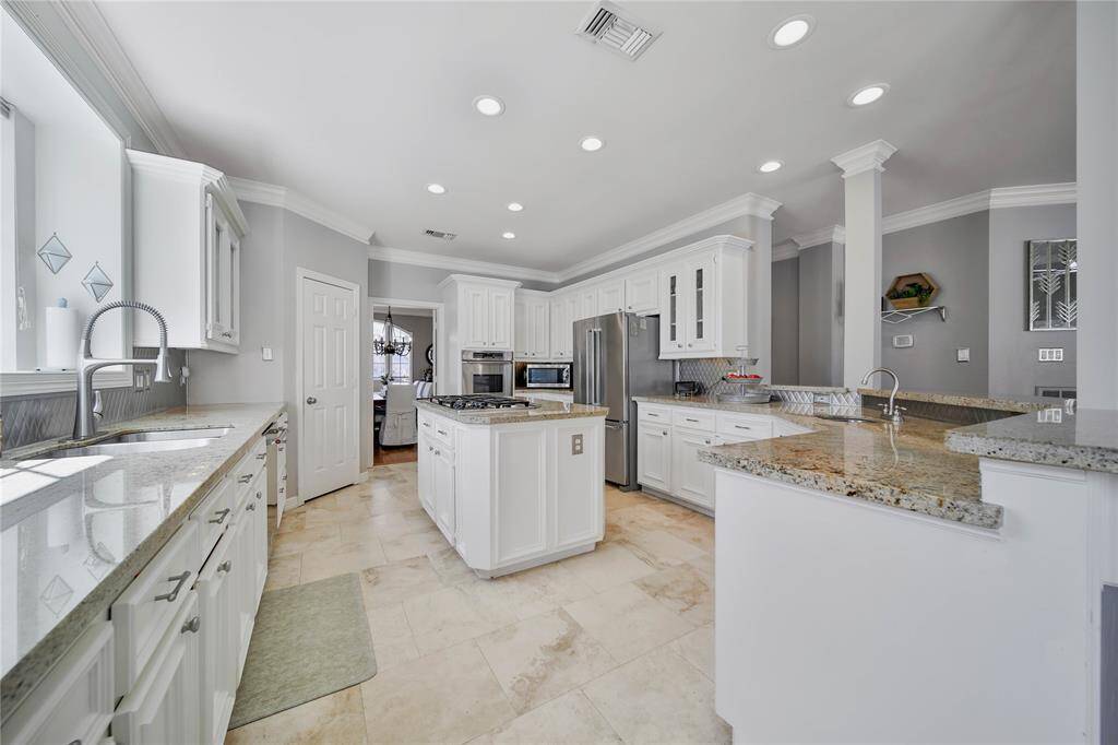 View of kitchen.