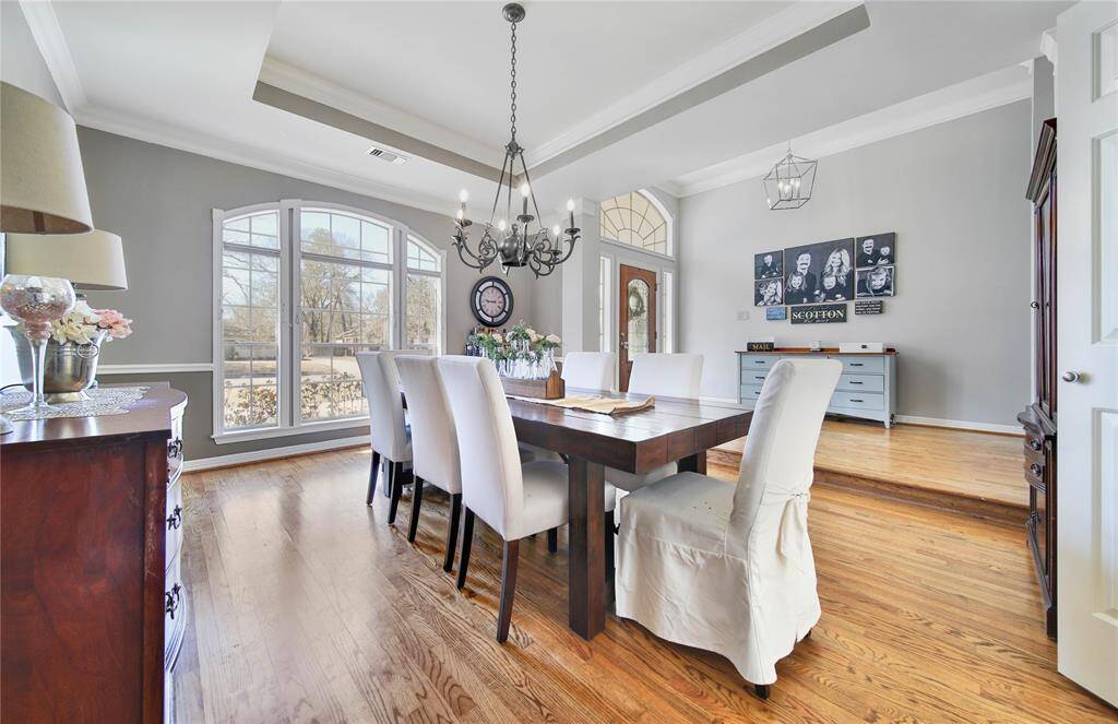 View of dining room.