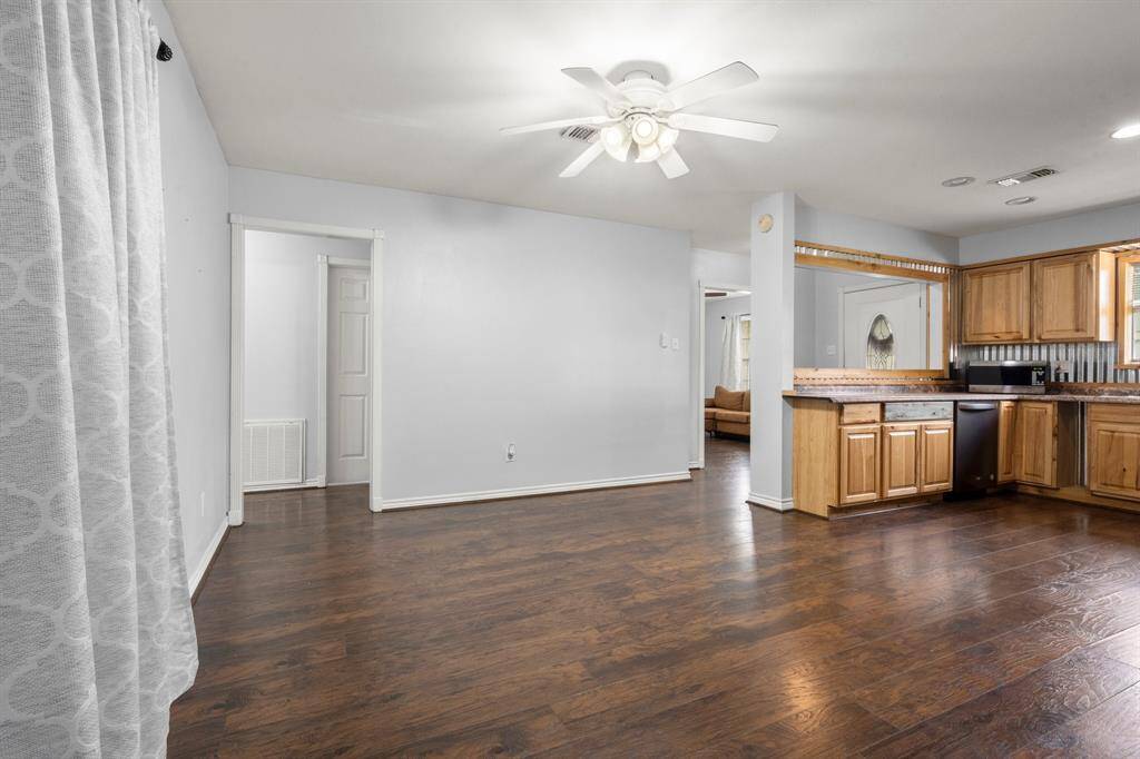 Hallway leads to the bedrooms.