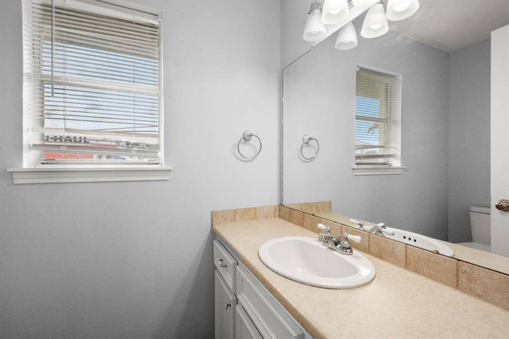 Half bath off the primary bedroom