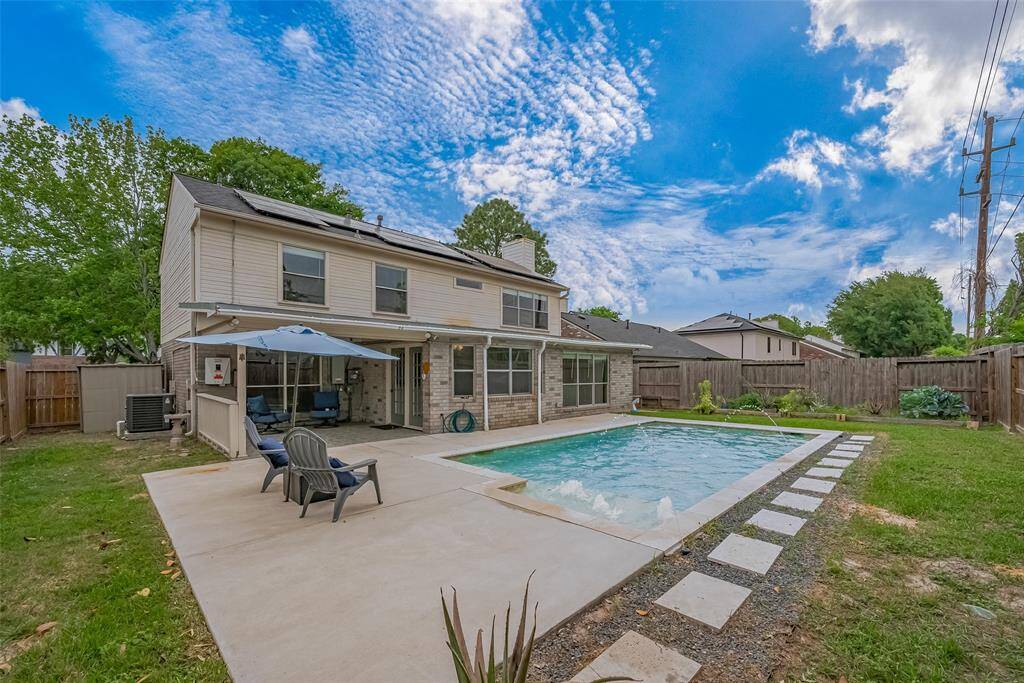 This pool is a must see, with water feature and a relaxing place to come home to at the end of a busy day