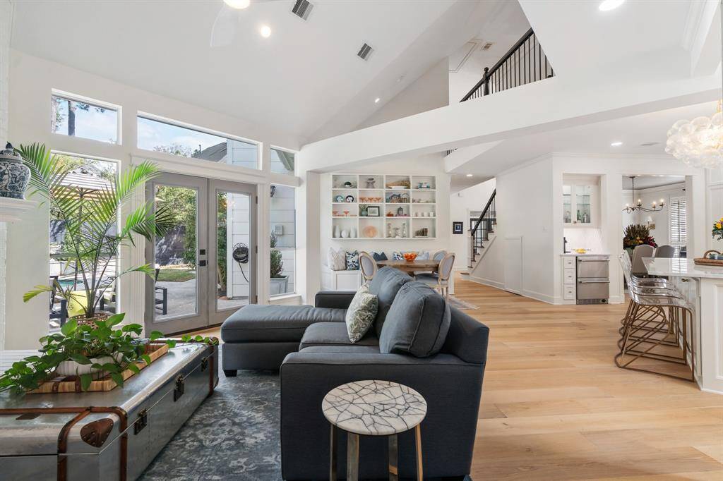 Another view from the family room open to the hub of the home.
