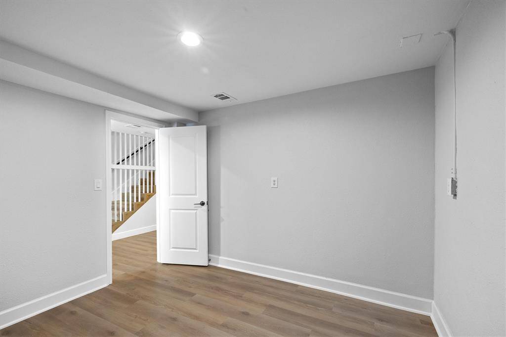 Primary Bedroom Virtually Staged Located Upstairs in Each Unit