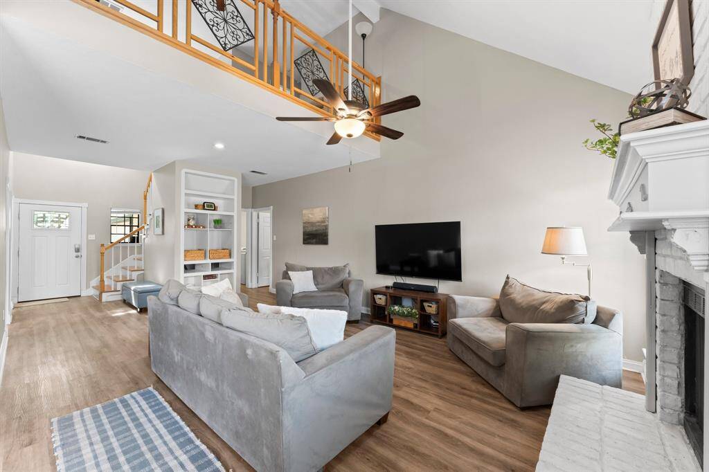 Popular open concept design is great for entertaining.
