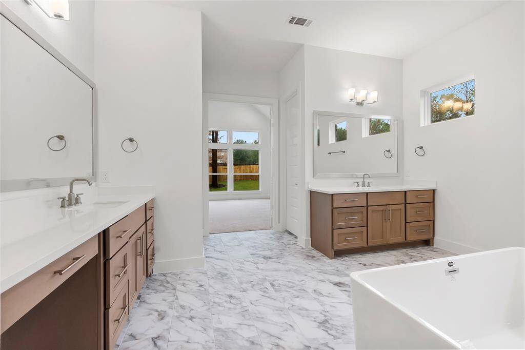 Separate Vanities at Primary Bath