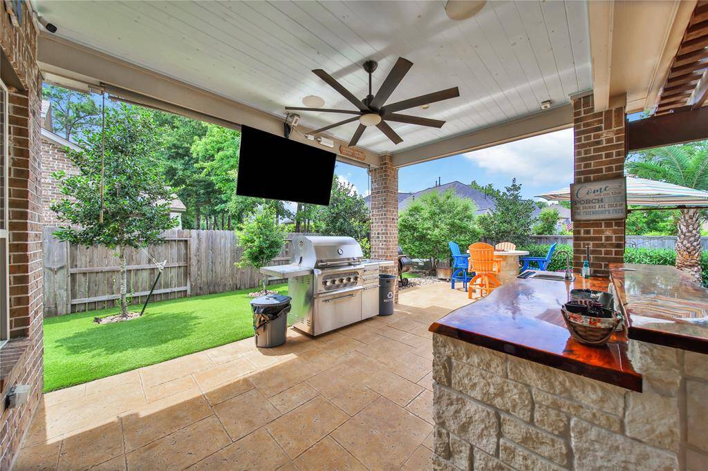 Grill, chill and watch your favorite team.