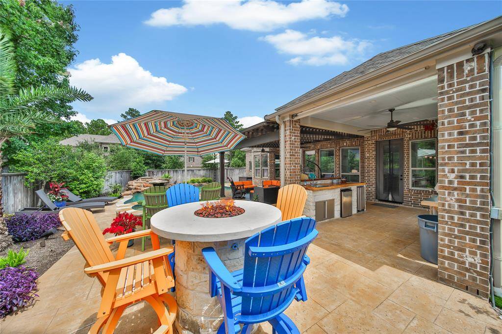 Landscaped to provide privacy.