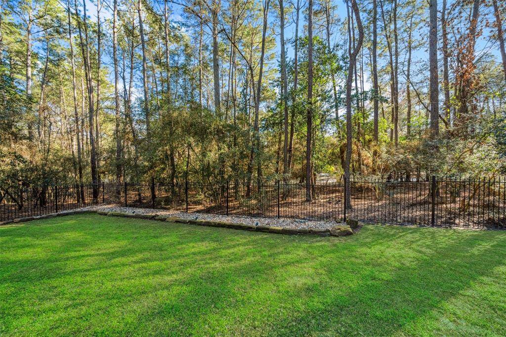 Back yard with no back neighbors. (Backs to an unbuildable cul-de-sac.)