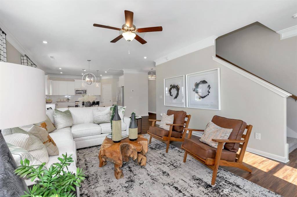 The McGinnis- Family Room. Home under construction. Sample floor plan photo used for illustrative purposes only. Upgrades, selections options, windows and colors may vary.