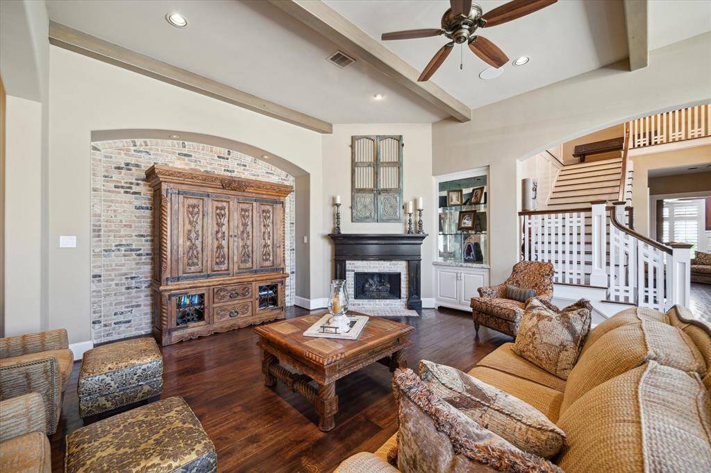 High ceilings, beams and Sonos sound system enhance the appeal of 1103 Vista Creek!