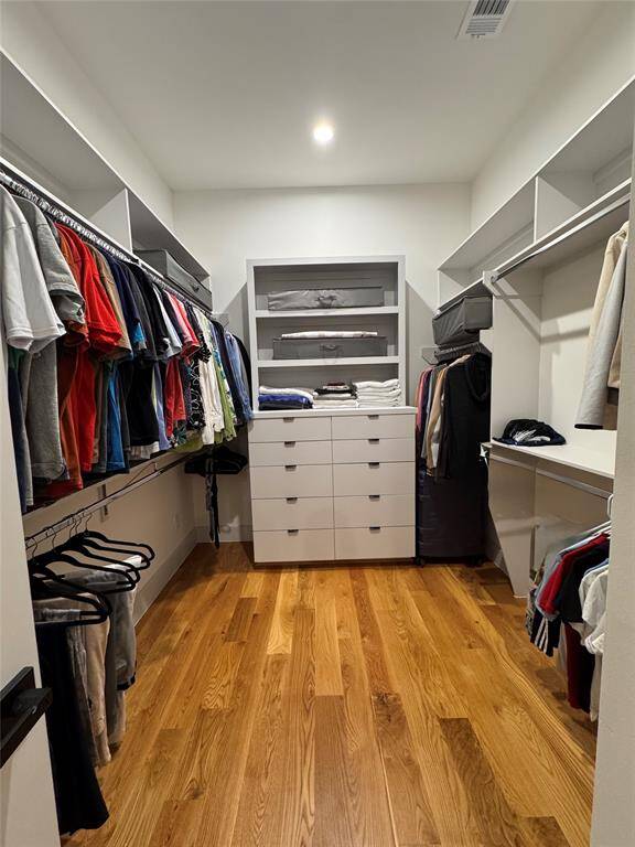 Custom closets with soft closing drawers