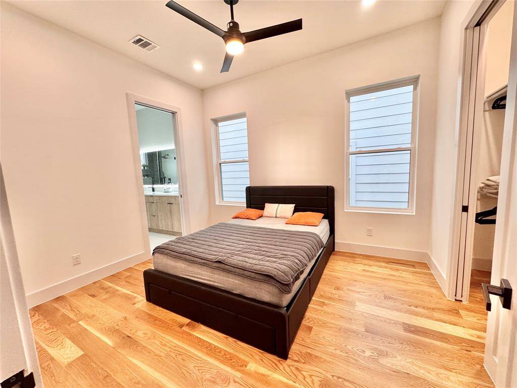100% LED, color-changing, and dimmable lighting, oversized remote fans with integrated lighting, and Alexa-compatible dimmer switches throughout. Reading lights in 2 bedrooms, Cat-6 wiring