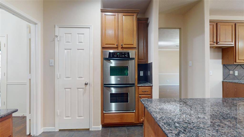 Luxury kitchen featuring a sleek double oven.