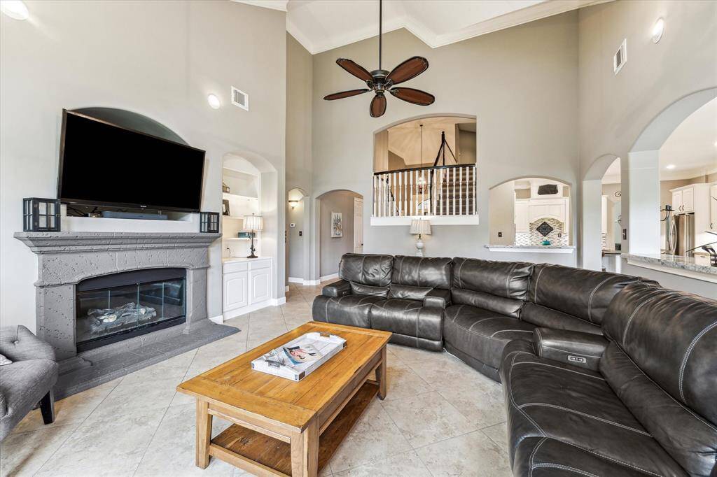Notice the high ceilings