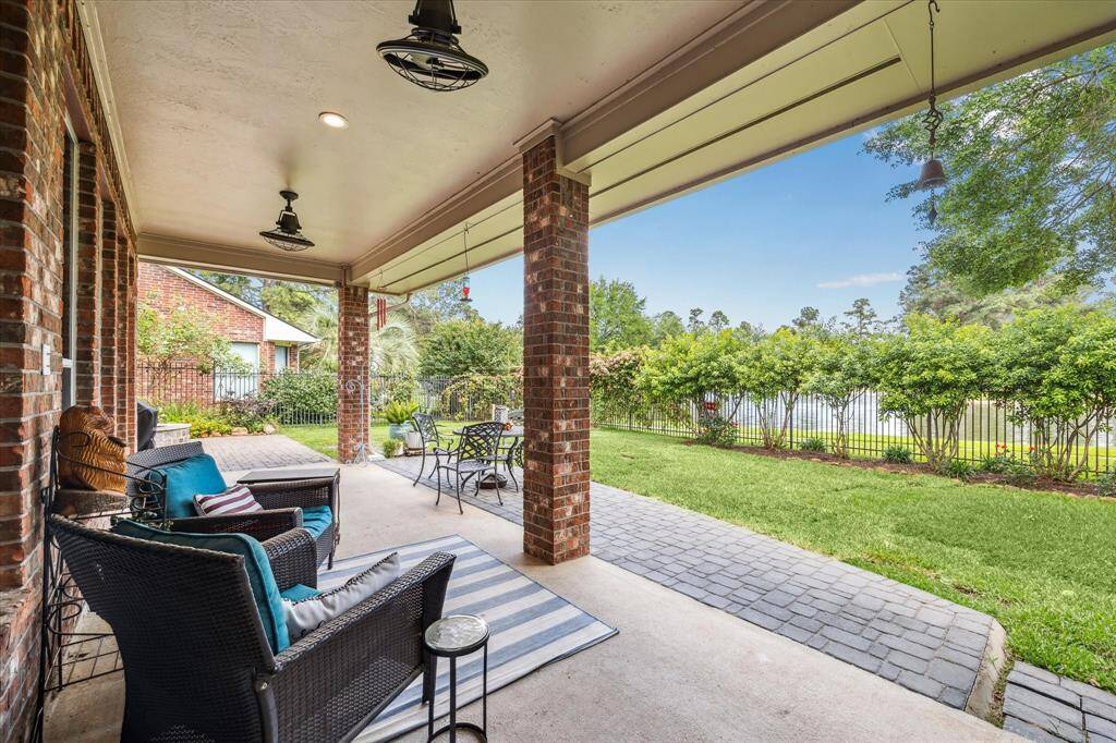 Extended patio and covered porch