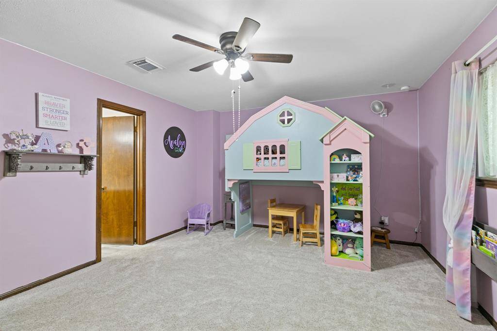 Private bathroom access and walk in closet.