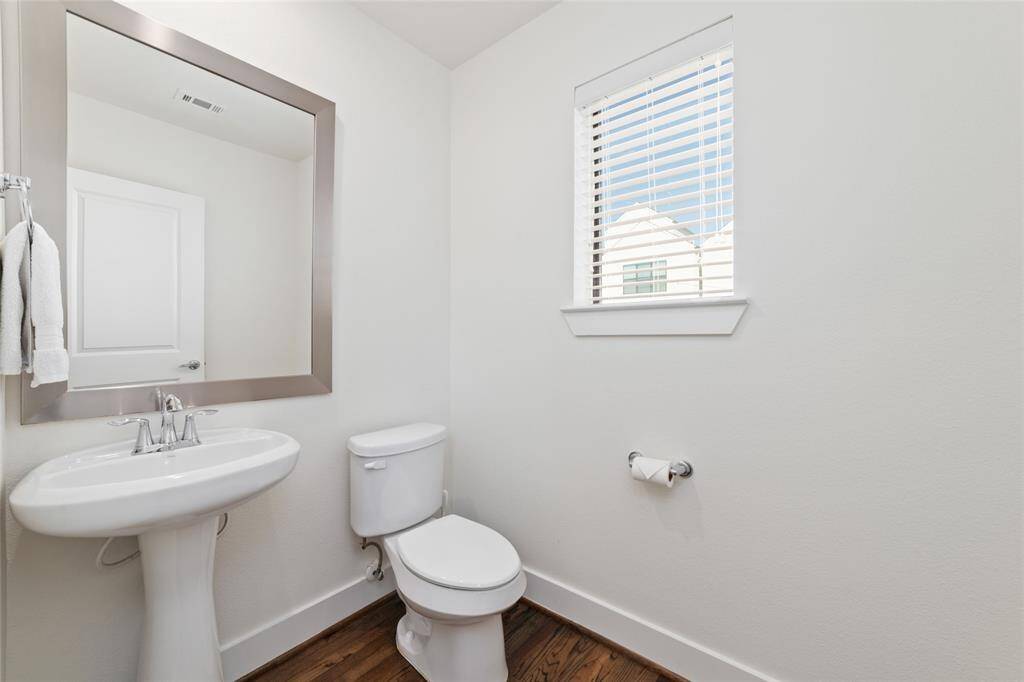 Half bath on 2nd floor