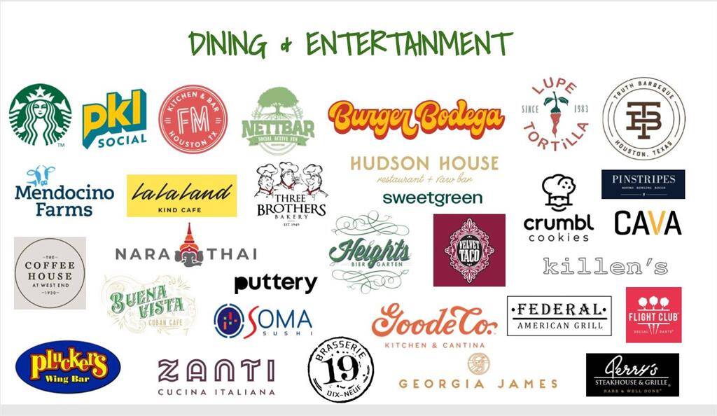 Dining and Entertainment in area