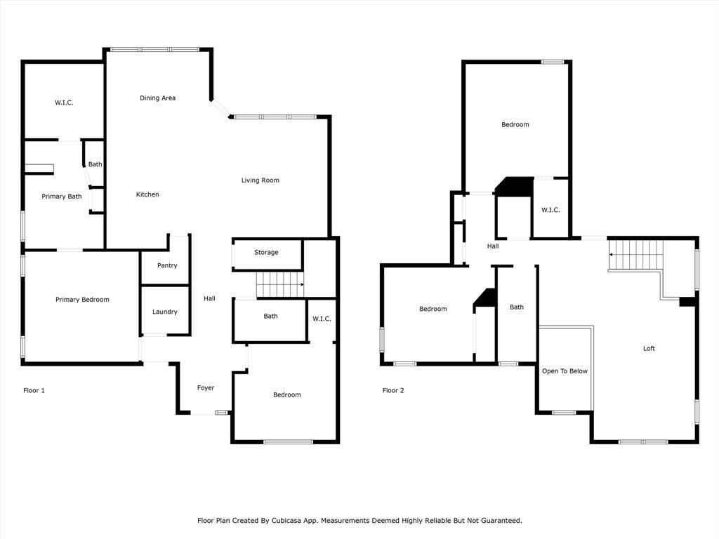 Floor plan of home