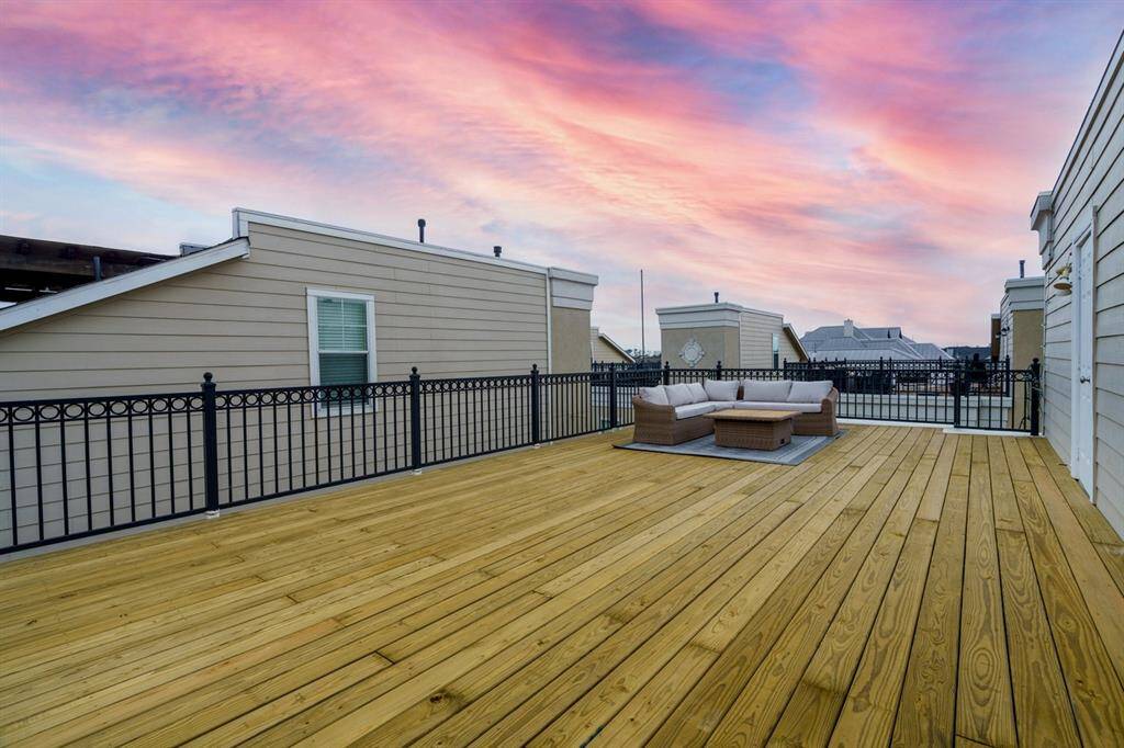 The largest rooftop you’ll see in a Heights home