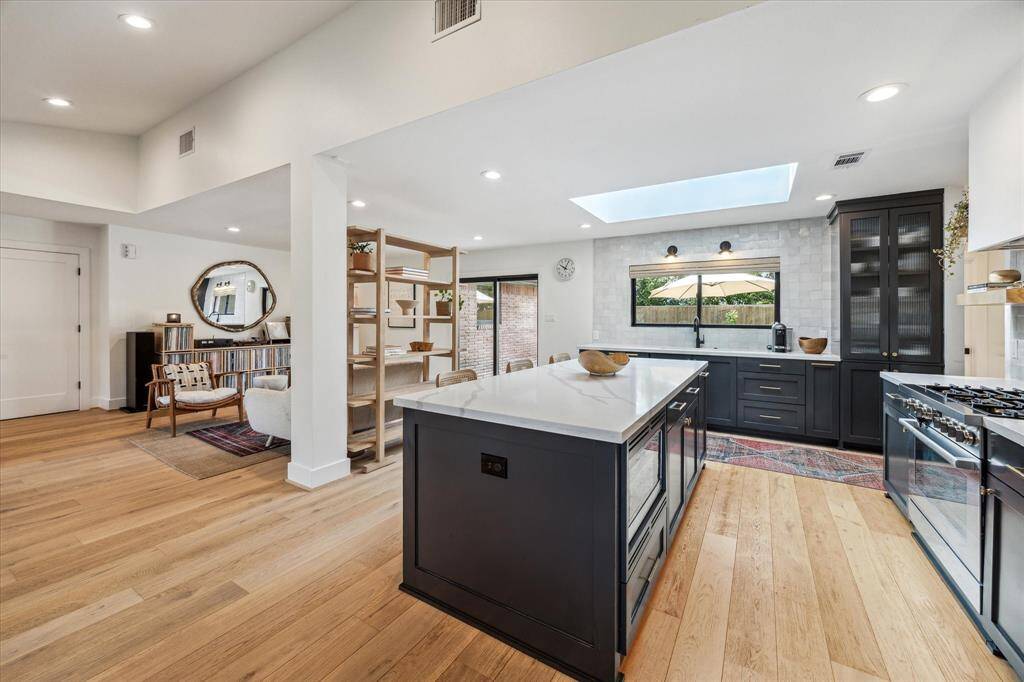 The kitchen is open to the living room making entertaining a breeze in this home.