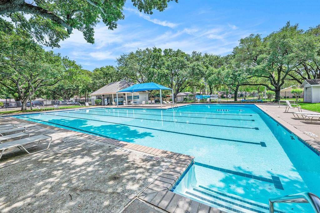 Great neighborhood pool to be enjoyed with the hot steamy weather. The pool area offers some shade trees and covered areas.
