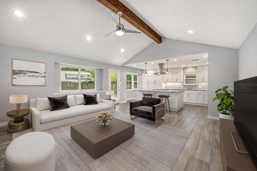 Family Room Virtually Staged
