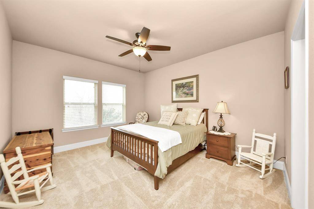 Upstairs and down its own separate hallway, enter Bedroom #2