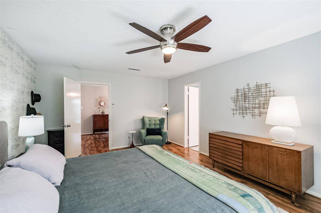 Another view of the primary bedroom.