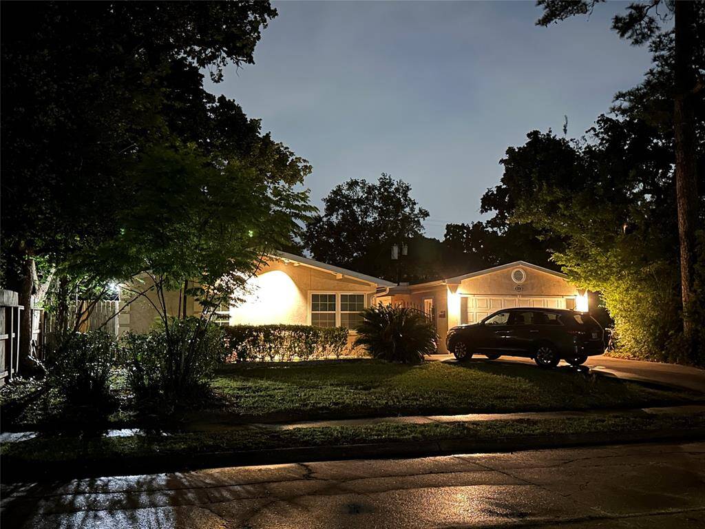 Night time front view