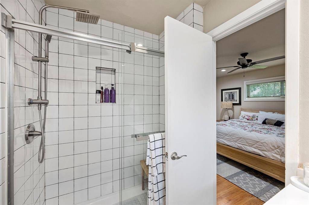 Primary Bath offers walk-in shower.