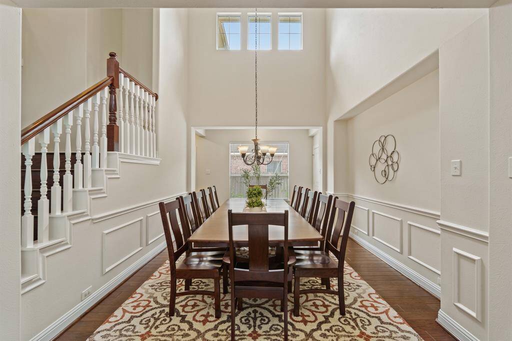 Formal living and dining rooms sit across from each other—entertaining has never been easier or more elegant.