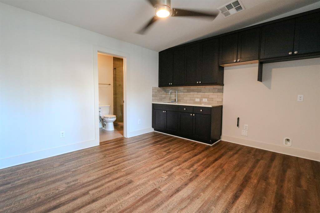 In-law suite with kitchen.